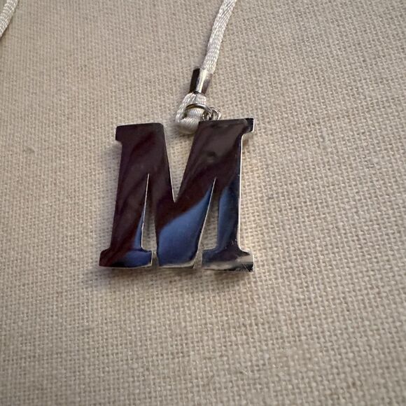 Ladybug with M bookmark w crystals and silver silk cord NWOT - Picture 4 of 7